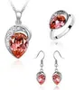 DHL Austria Crystal Pendant Necklace Rings Earing And Earrings Bracelets Women Jewelry Sets Top Fashion High Quality