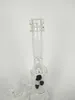 Svart glaspärla filter glas bongs och glasrör, 13 tum lång, att vara storleken 18 mm