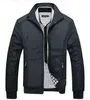 Sonbahar-Ceket Erkek Siyah Palto Casual Ceketler Erkek Windbreaker açık ceket jaqueta masculina veste homme giyim Artı boyutu M-5XL