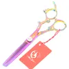 6.0Inch Meisha Purple Hair Thinning Scissors Forbici professionali per parrucchiere JP440C Prodotto per capelli / Cesoie Parrucchiere, HA0267