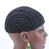 5 шт. / лот черный крючком парик Cornrows Cap для сделать парики в плетеный парик шапки крючком шапки для изготовления парик черный плетеные шапки