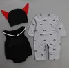 Hot Halloween baby rompers för spädbarn jumpsuit nyfödda bebe kläder söta bomull toddler tjejer pojkar kläder