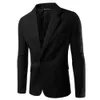 Men's Suits & Blazers Wholesale- 2021 Arrival Mens Casual Slim Jacket Men Suit White Black Blazer Masculino Top Quality Suit1
