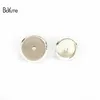 BoYuTe 100Pcs Round 8MM 10MM 12MM 14MM 16MM Cabochon Base Setting Silver Plated Stud Earring Blank Tray Diy Jewelry Findings