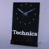 Toptan-TNC0434 Teknik Turntables DJ Müzik Masa Masası 3D LED Clock1 Saatler