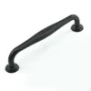 96mm 128mm modern simple black furniture handles drawer cabinet knobs pulls 5" 3.75" antique black dresser door handle