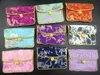 Chinese knot Silk Brocade Small Coin Purse Bag Zipper Jewelry Gift Pouches Bag Credit Card Holder Craft Packaging Pouch 50pcs/lot