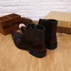 YENI Moda Ayak Bileği Adam Çizmeler Deri İş Boots Adam Dantel-up Tasarımcı'nın Elbise Çizme Parti ve Düğün, Büyük Bedenler US6-12, EUR38-46