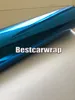 기포선이있는 자동차 랩을위한 스트레치 블루 크롬 미러 비닐 자동차 스타일을위한 쉬운 스트레칭 호일 크기 : 1.52x20m/롤 5x65ft