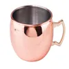 Wholesale Moscow Mule Mugs Cooper plating Stainless Steel Wine Glasses cocktail with handle multi-stylies free shipping (7)