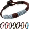 Gratis verzending Vintage Knit Blonde Paar Armband Lederen Armband FB393 Mix Bestel 20 stuks Veel Slap Snap Armbanden