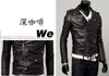 Nieuwe Men039S Slim Rapel Unymmetric Schuinezipper Leer Motorfietsjas Coat Overjas Hoge kwaliteit 2 kleuren P094272310