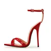 13cm Heel Height Sexy PU Spiczaste Toe Stiletto Heel Sandals No.29