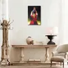 Dipinti ad olio di figura Ballerina di flamenco in abito rosso Bella donna Arte su tela per la decorazione del bagno dipinta a mano3509604