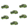 10 pcs green cars patches badges for clothing iron embroidered patch applique iron on patches sewing accessories for DIY clothes2318
