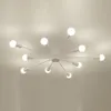 Creative Iron Spark Living Room Ceiling Lamp Bedroom Spider Ceiling Light Modern Nordic American Corridor Ceiling Light Fixtures