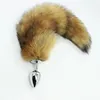 Fox Tail Anale Plug Metalen Butt Anale Seks Speelgoed Voor Mannen Vrouwen Volwassen Speelgoed Sex Product Roestvrijstalen Plug Anal Big