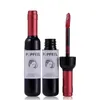 Popfeel Red Wine Lip Tint Matte 액체 립스틱 세트 밤 메이크업 누드 아기 립글로스 키트 한국 화장품