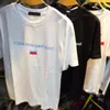 Springsummer Outfit Gosha Rubchinskiy Ryssland och China Theme Cylinder Men and Women Lovers Tshirts med korta ärmar3799494