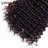 Brasilianska Peruvian Indian Malaysian Mongolian Curly Virgin Human Hair Weaves Bundlar Brasilianska Deep Curly Remy Hair Extensions Natural Black