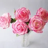 10 tête Latex Real Touch Rose Décor Rose Fleurs Artificielles Fleurs De Soie Bouquet De Mariage Floral Home Party Design Fleurs