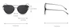 Aimade 2020 nouvelles lunettes de soleil œil de chat femmes marque créateur de mode double poutres or Rose miroir Cateye lunettes de soleil pour femme UV400251I