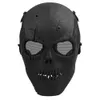 Leger Mesh Volledige Gezichtsmasker Skull Skeleton Airsoft Paintball BB Gun Game Bescherm Veiligheidsmasker