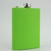 mixed Colored stainless steel 7oz hip flask ,4 color can be choose ,personalized logo accept