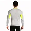 The new sports tights elastic compression running fitness clothes men's quick-sleeved long-sleeved T-shirt