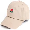 Sommarblomma broderi krökt sommar snapback baseball kepsar kvinnor män hip hop hatt