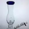 10 '' Glasbägare bong vattenpipa vatten bongs rör dab rigg blå vattenrör 14 mm fogskål