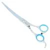 7.0 Polegadas VS Profissional Pet Scissors para Dog Grooming Corte Afiada Tesoura Clipper Curvo Tesouras Animais Clippers De Cabelo, LZS0187