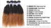 Beaty capelli ombre brasiliane ricci vergini ombre bagnate e ondulate vergine bicolore tessuto umano Tissage bresilien 3,4,5 pz/lotto