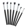 Wholesale- Professional 7pcs Beauty Makeup Brushes Set Synthetic Kabuki Cosmetic Blending Eyeshadow Eyebrow Brush Kit Tool