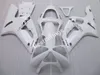 Gratis 7 gåvor Fairing Kit för Kawasaki Ninja ZX6R 03 04 Vit Insprutning Mögel Fairings Set ZX6R 2003 2004 UY33