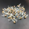 2ML 16mmx35mm Glass Wish Bottles With Corks Stopper-Mini Glass Bottle Jars Message Weddings Wish Jewelry Party Favors Decoraton Container