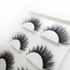 3D Mink False Eyelashes 3D15 Lashes Handmade Soft Sway Long 3 أزواج مزيفة العين الرموز الرموش 3 أزواج جمال نطاق الجمال