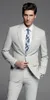Darmowa wysyłka Custom Made Fashion Sliver Groom Tuxedos Najlepszy człowiek garnitur Ślub Dżentelmen Dwa kawałki (kurtka + spodnie)