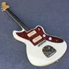 Custom Shop Deluxe White Jaguar Guitar Electric Guitar Pickups, Red Turtle Shell Pickguard, Rosewood Fingerboard Dot Inlay, Tremolo Bridge