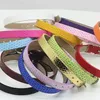 European 8mm/10mm PU Leather Wrap Bracelets DIY Charms Leather Bracelet Bangle Jewelry Accessories Fit Slide Letter