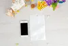 Clear White Pearl Plast Poly Väskor OPP Zipper Lock Retail Packaging Smycken Mat PVC Plastpåse för Samsung Cell Phone Case