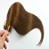 4 темно-коричневые бразильские прямые волосы для наращивания волос с кончиками пальцев, 100 г, предварительно склеенные наращивание волос на 100 с 8809890