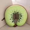 Fruit U Shaped Pillow Cushion Nanoparticles Neck Protection Pillow Car Travel Massage Pillow 3D Friut Cushion Preference