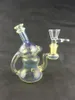 Altri accessori per fumatori, nuovi tubi in vetro diffusore, bong colorato con grande bicchiere per olio, ciotola in vetro da 14 mm o banger al quarzo