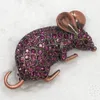 Groothandel muizen muis rhinestone pin broches C101940