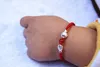 Hand-made by natural agate red king kong "925 silver Pisces show bead bracelet