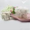 50stcs Good Luck Elephant Tealight Holder Kandelaar Huwelijksgunsten zonder kaarsen Inside Party Table Decoratie Geschenken