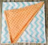 Baby Ins manual minky blanket stripes interlaced infant baby infant chevron packing fashion cart handmade carpet nursery bedding