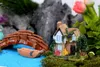 Nowoczesny Mini Willa Ogród Dekoracji Micro Chałupa Żywica Figurka Miniaturowy Krajobraz Handmade DIY Crafts Moss Terrarium 4 Wzory