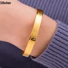 4mm/6mm/8mm Berühmte Marke Schmuck Pulseira Armband Armreif 24K Gold Farbe griechischen schlüssel gravieren Armband Für Frauen männer